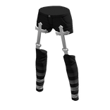 Pastel Goth Shorts Monochrome