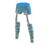 Pastel Goth Shorts Ocean