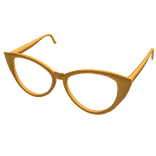 Pastel Orange Cat Eye Glasses