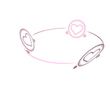 Pastel Pink Heart Aura