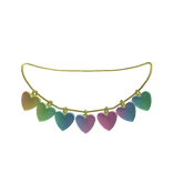 Pastel Rainbow Heart Necklace