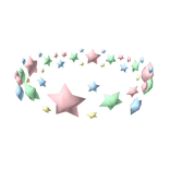 Pastel Rainbow Star Circlet