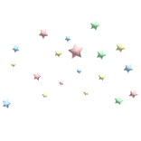 Pastel Rainbow Star Confetti