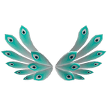 Peacock Aqua Wings