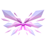 Pink & Blue Shattered Gem Wings 