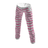 Pink and White Striped Jeans