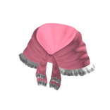 Pink & White Tied Lace Shawl