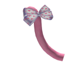 Pink Bowed Cat Tail