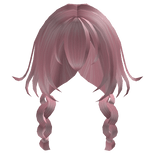 Pink Braided Hair (No Dog Ears)