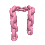 Pink Chain Link Scarf 3.0