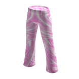 Pink Creame Wavy Bellbottoms