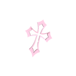 Pink Cross Hairclip