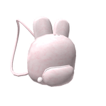 Pink Cute Fluffy Bunny Backpack