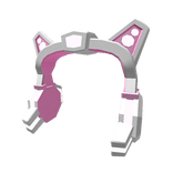 Pink Cyber-Kitty Mecha Headphones
