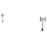 Pink Dangling Bow Earrings