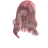 Pink Fashion Model Side-Part