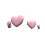 Pink Floating Heart Crown