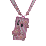 Pink Flower & Stripes Phone Case