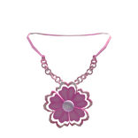 Pink Flower Charm Necklace 3.0