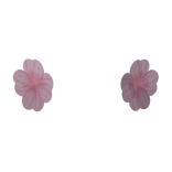 Pink Flowers On Cheek