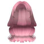 Pink Flowy Wavy Cute Hair