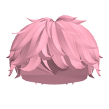 Pink Fluffy Messy Boy Hair