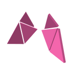 Pink Geometric Wings