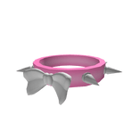 Pink Goth Necklace with Bow