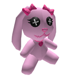 Pink Gothic Voodoo Bunny Plushie