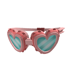 Pink Heart Goggles around neck (1.0)