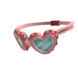 Pink Heart Goggles around neck (3.0)