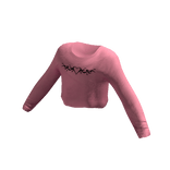 Pink Heart Graphic Crop Top