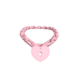 Pink Heart Locket Necklace 3.0