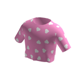 Pink Hearts Crop Top