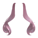 Pink Long Loose Anime Ponytail