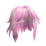 Pink Messy Anime Hair
