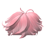 Pink Messy Fluffy Hair