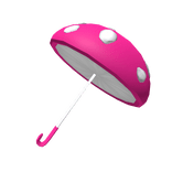 Pink Mushroom Cottagecore Umbrella
