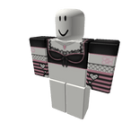 pink n black cute goth lace shirt