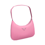 Pink Nylon Shoulder Bag