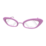 Pink Reflective Heart Cat Eye Glasses