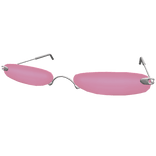 Pink Retro No-Frame Sunglasses
