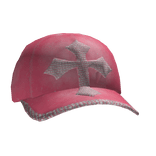 Pink Rhinestone Cross Cap