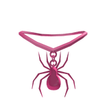 Pink Spider Necklace
