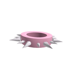 Pink Spiky Goth Necklace (3.0)