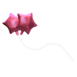 Pink Star Balloons