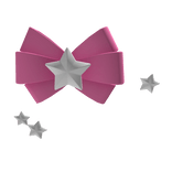 Pink Star Bow Tie