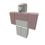 pink sweater w white stripes