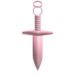 Pink Sword Earring Right