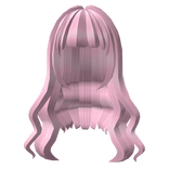 Pink Wavy Anime Hair with Bangs